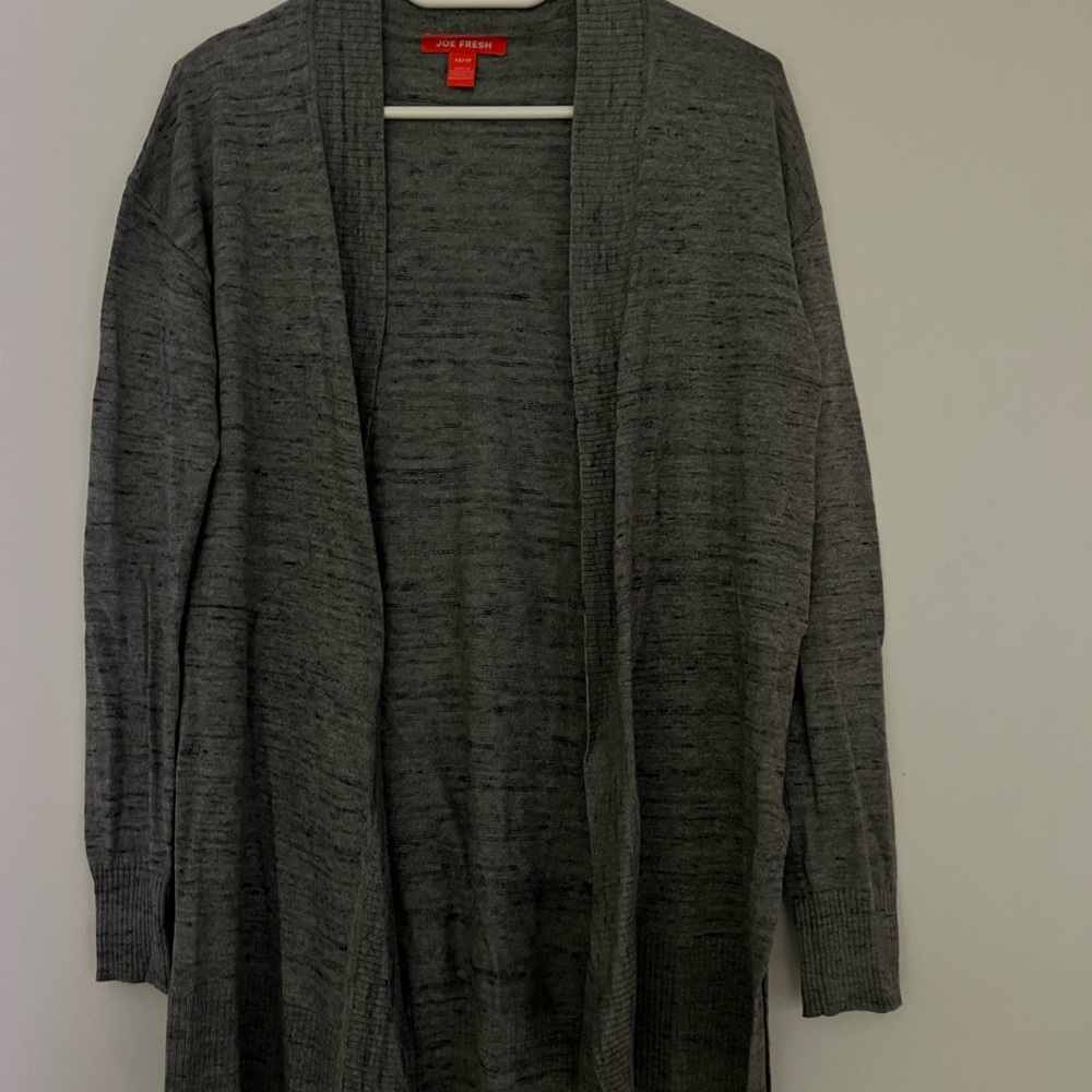 Joe Fresh Gray Open Cardigan